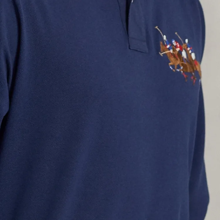 Polo Ralph Lauren FW22 Polo Shirt Men's Marine Blue-5