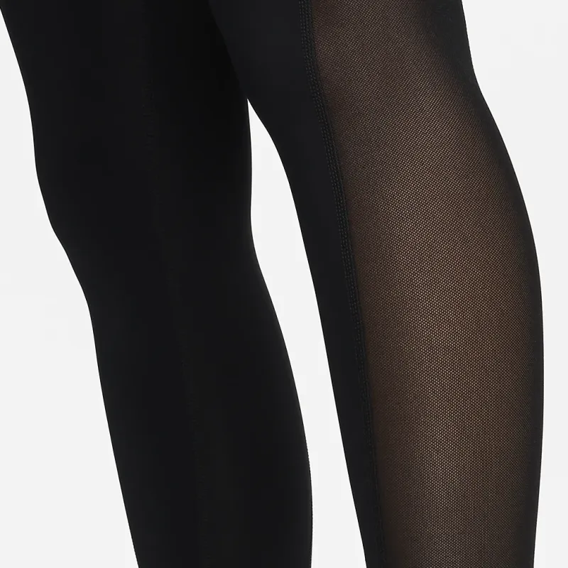 Nike Pro Women's Mid Rise 7/8 Mesh Paneled Leggings-3