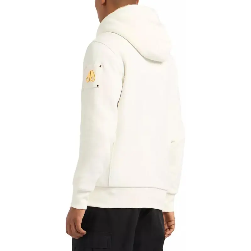 Moose Knuckles Logo Motif Plaque Zipped Hoodie-4