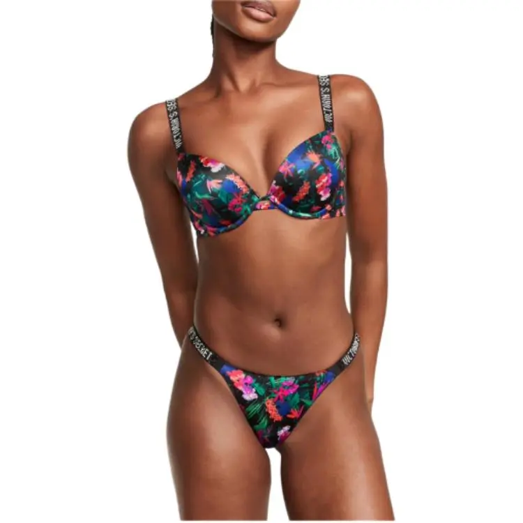 Victoria's Secret Underpants Women's 1 Pack Mixed Color Tropical Print-1