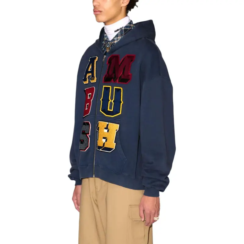 AMBUSH Logo patch Zip up Hoodie-3