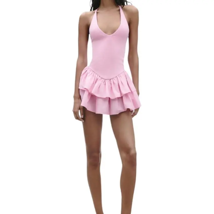 ZARA Slip Dresses Women's Pink-2