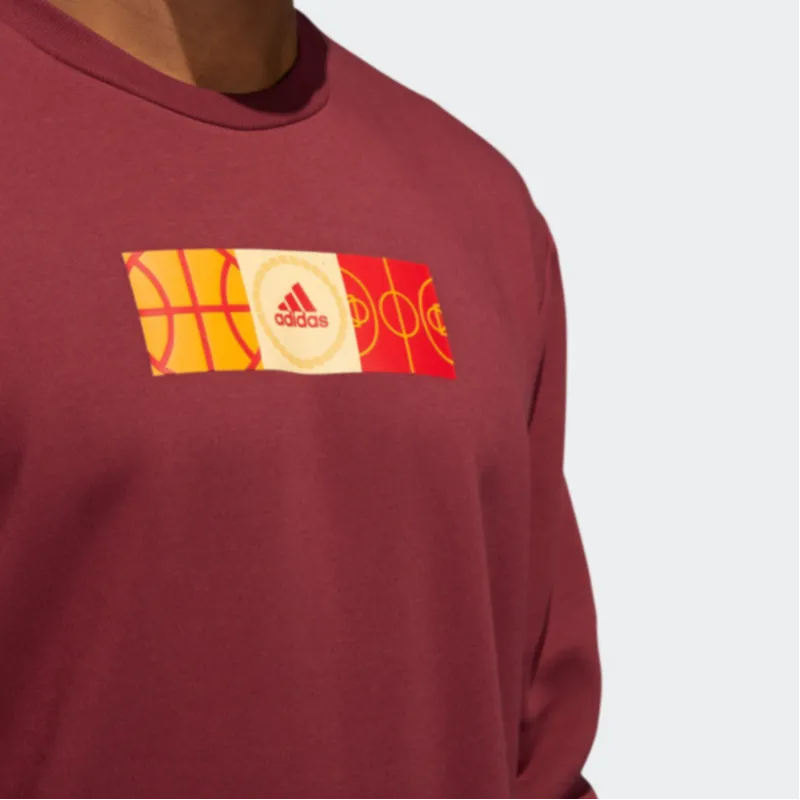 Adidas Sweatshirts Men Red-2