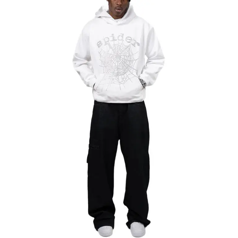 Sp5der Og Rhinestone Logo Hoodie-1
