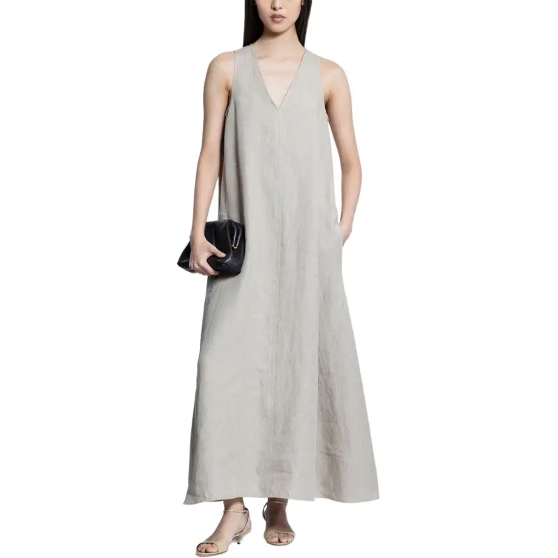 MaxMara Simeone V Neck Sleeveless Dress-1
