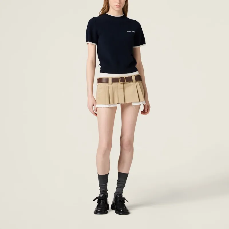 MIU MIU Crew neck T shirt-1