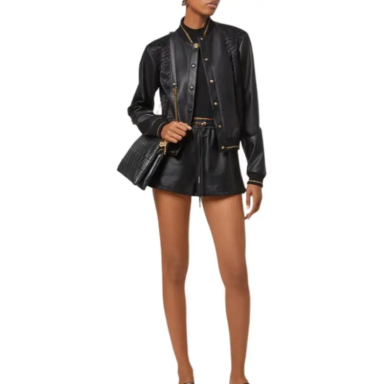 FANSIZHE Jackets Coats Women's Black-2