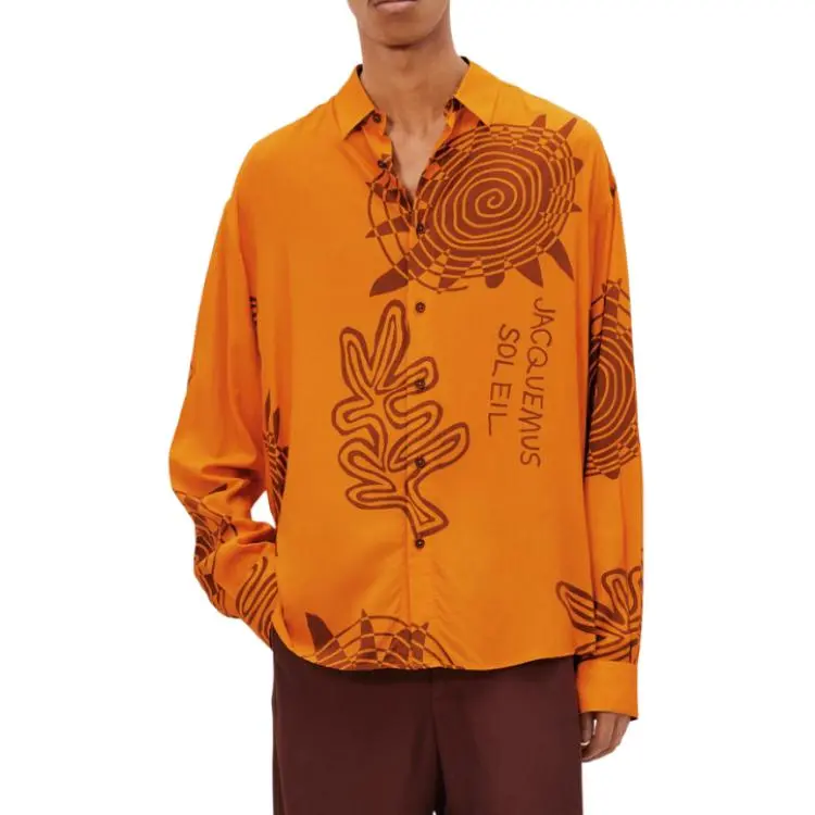 Jacquemus Shirts Men Orange-4