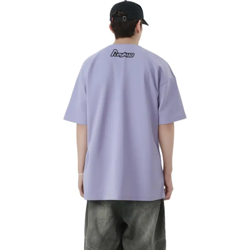 YK&YB T Shirts Unisex Lavender Purple-4