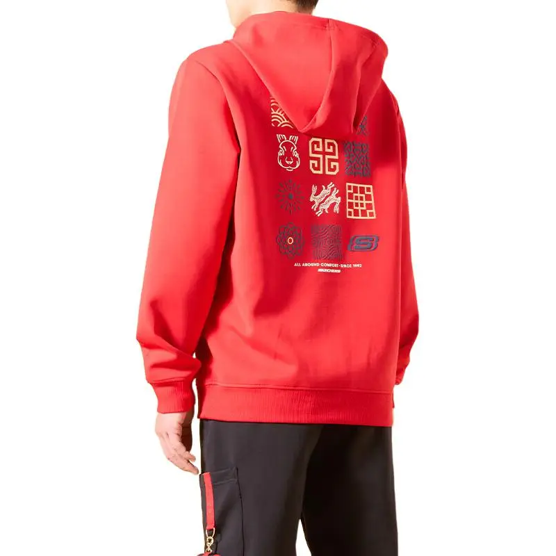 Skechers Year Of The Rabbit New Year Series Sweatshirt Men's Red-3