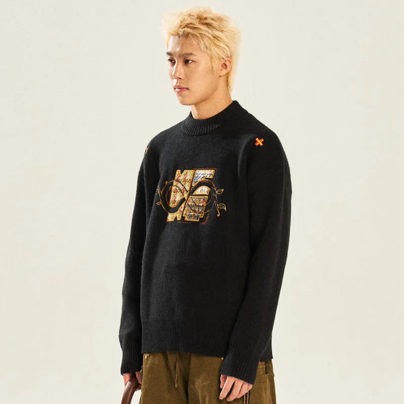 NSTNEW START x BIPOLAR Sweater Unisex Black-3