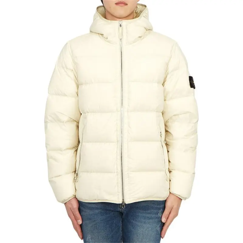 STONE ISLAND Compass Patch Zip Up Puffer Jacket-1