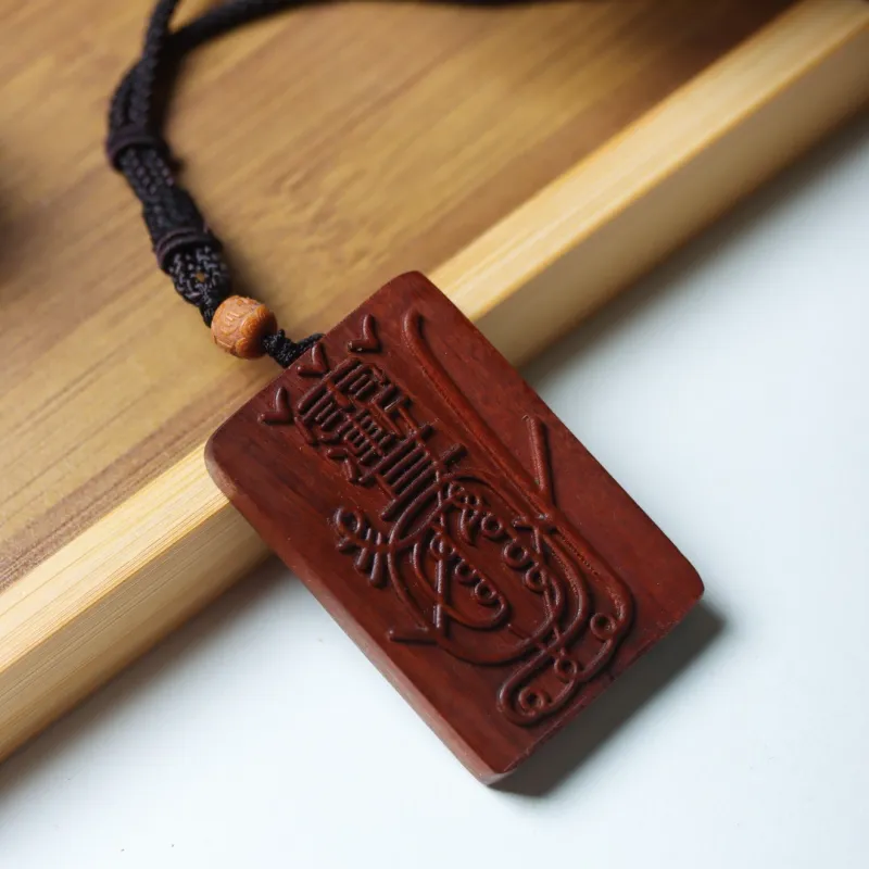 SHUZHUO Lightning Struck Wood Pendants Unisex-4