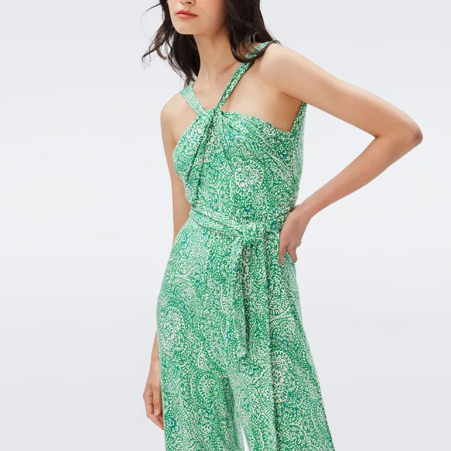 DVF Diane Von Furstenberg Jumpsuit Women's Green-4