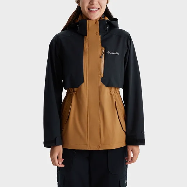 Columbia Water Resistant Windbreaker Jacket Women's Blue Brown-2