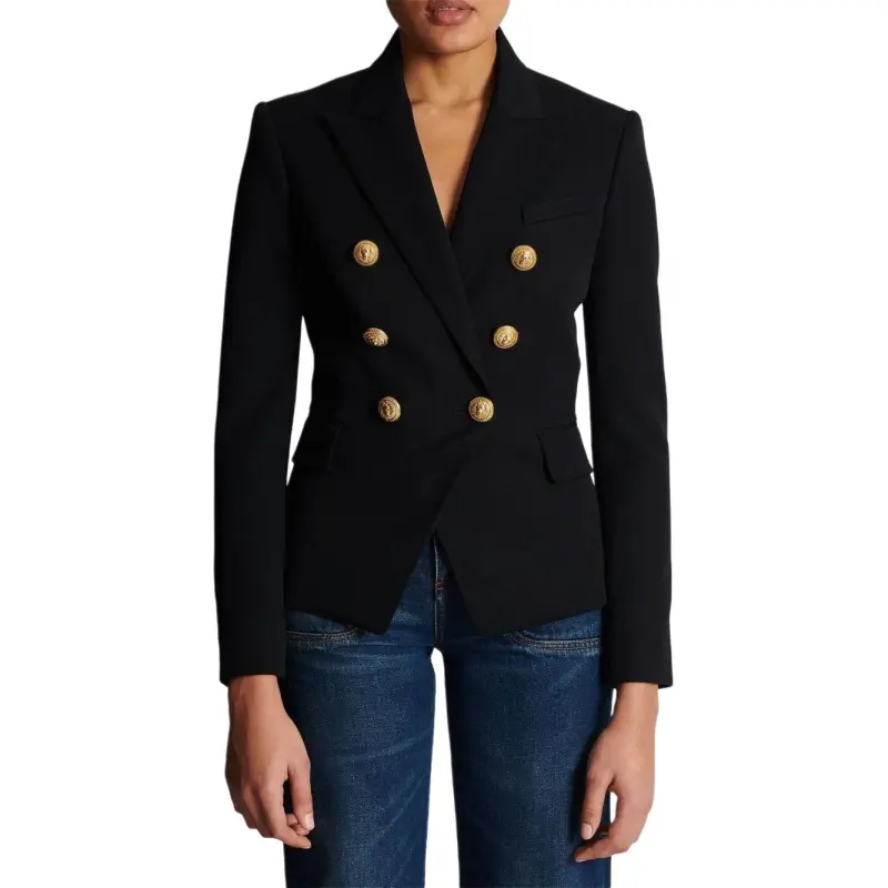BALMAIN Double Breasted Blazer 'Black'-1