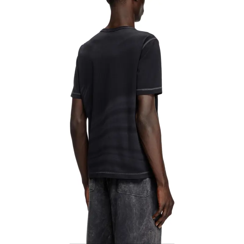 DIESEL T Adjust R13 Laser Faded Logo T Shirt-2