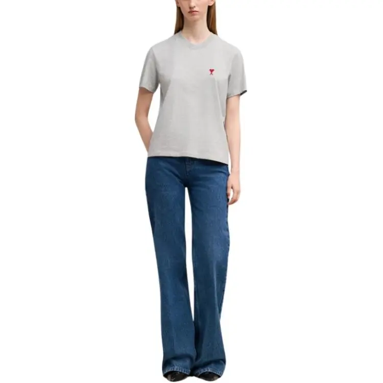 AMIPARIS Embroidered logo T shirt-4