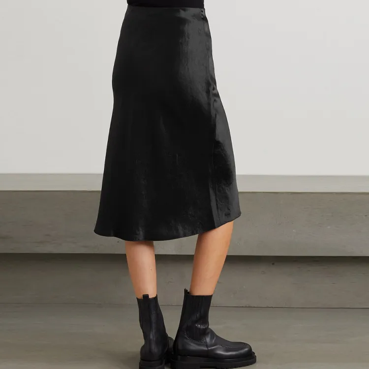 VINCE Casual Long Skirts Women's Black-2