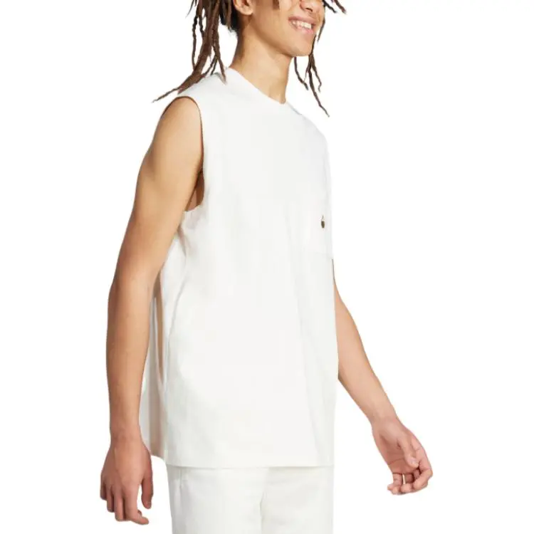 Adidas SS25 Tank Top Men's Jade White-3