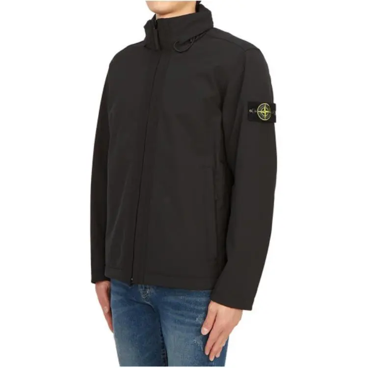 STONE ISLAND Logo patch Zip fastening Jacket-3