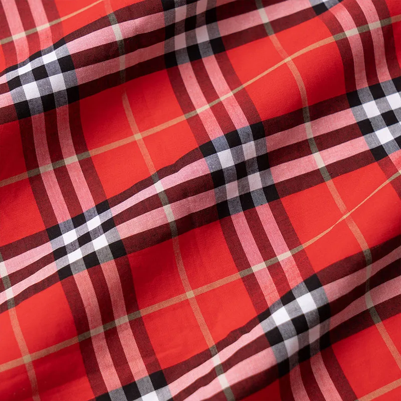 Burberry Shirts Men Red-4