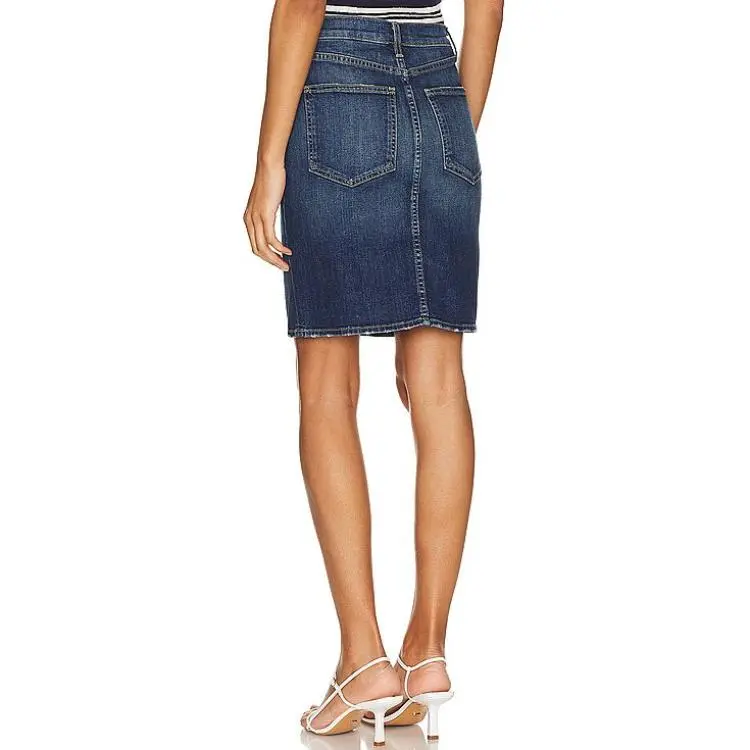NILI LOTAN Denim Short Skirts Women's Blue-1