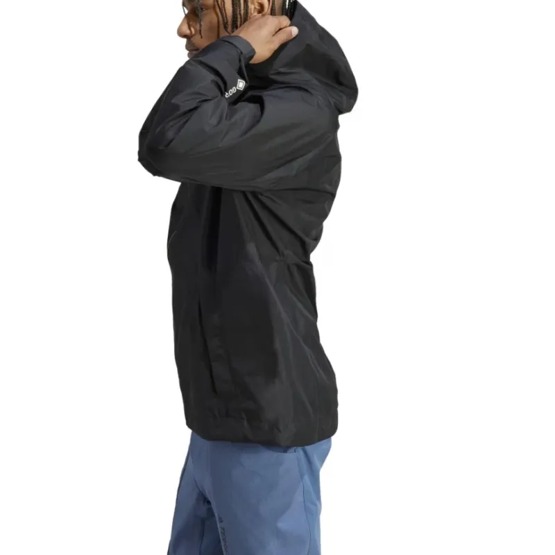 Adidas Waterproof And Windproof Windbreaker Jacket Men's Black-4