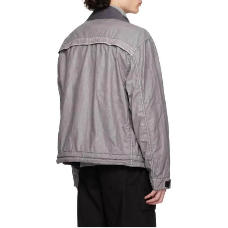 STONE ISLAND Plated ovd Linen Jacket-4