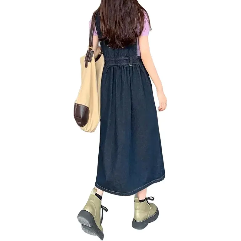 Concubine Zhu Overalls Women's Blue Gray-4