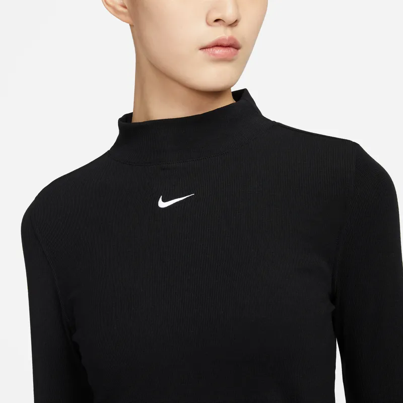 Nike Crop Tops Women's Black-5