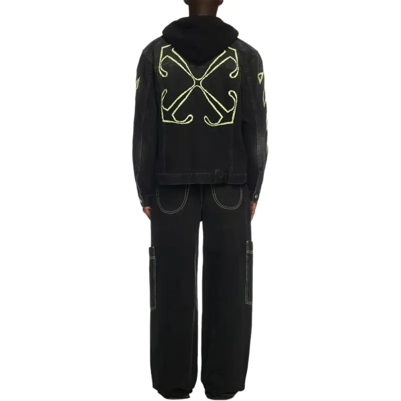 OFF WHITE Arrow Outline Denim Jacket-2