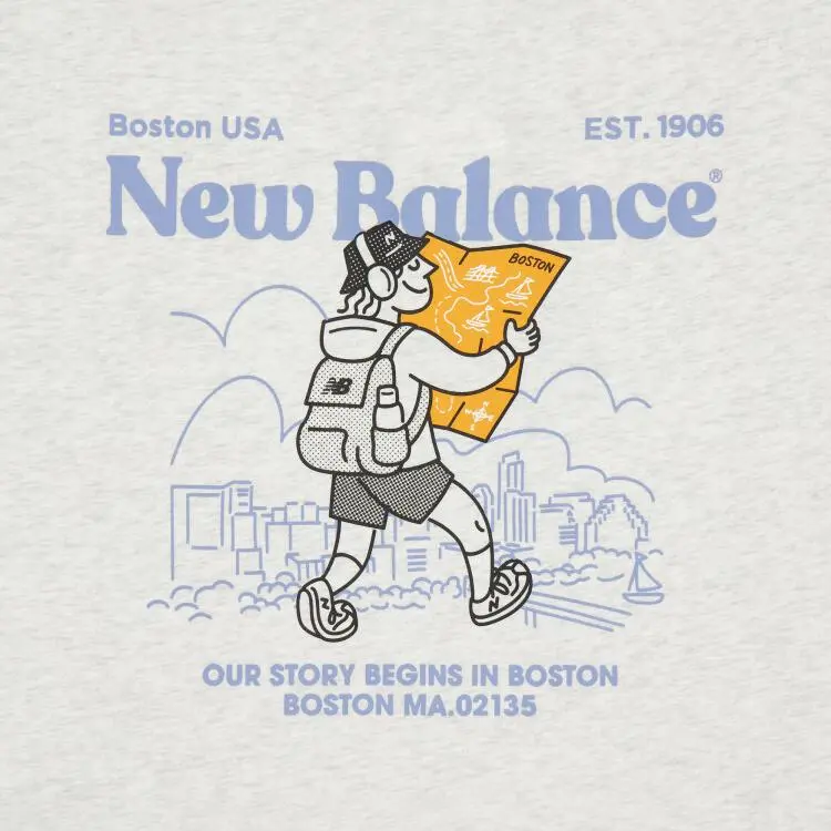 New Balance T Shirts Men Gray-3