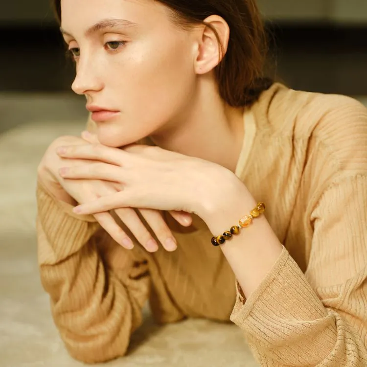 ZEGL Natural Tiger's Eye Stone Bracelets Women's-3