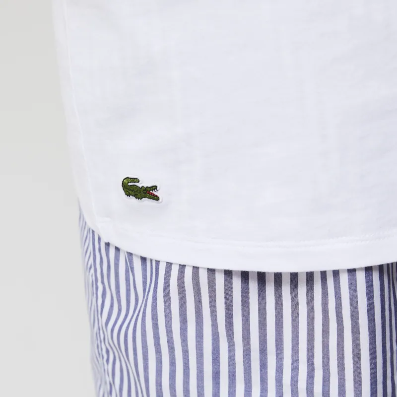 LACOSTE SS22 T Shirt Men's 1 Set 3 Pack White-4
