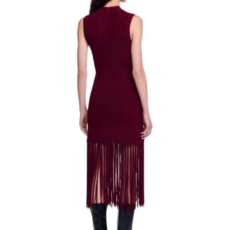 Sandro Fringed Dress-3