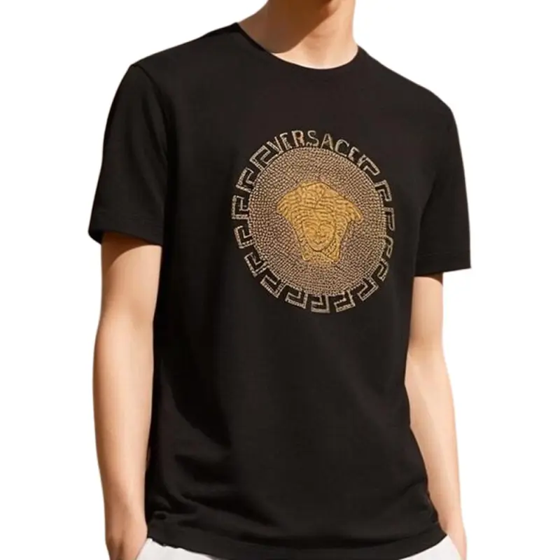 VERSACE T Shirts Men Black-2