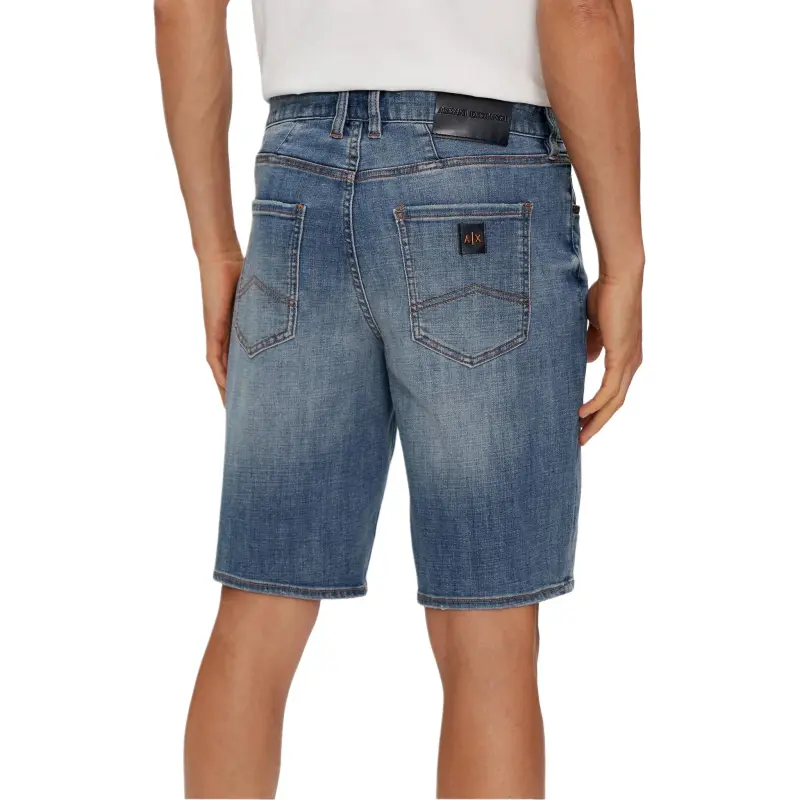 ARMANI EXCHANGEAE SS24 Denim Shorts Men's Blue-4
