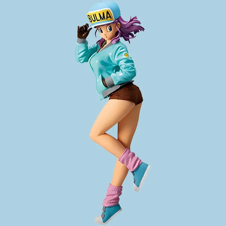BANPRESTO Dragon Ball Glitter And Glamours Bulma Ii Version A & B Set Of 2 Figures Red & Blue-2
