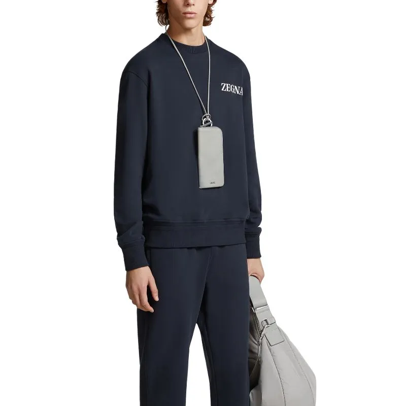 Ermenegildo Zegna Appliqué logo Cotton Sweatshirt-6