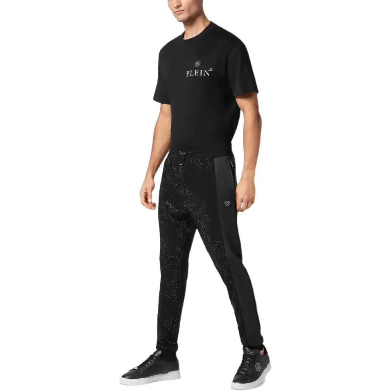 PHILIPP PLEIN Inserts Monogram Strass Track Pants-3