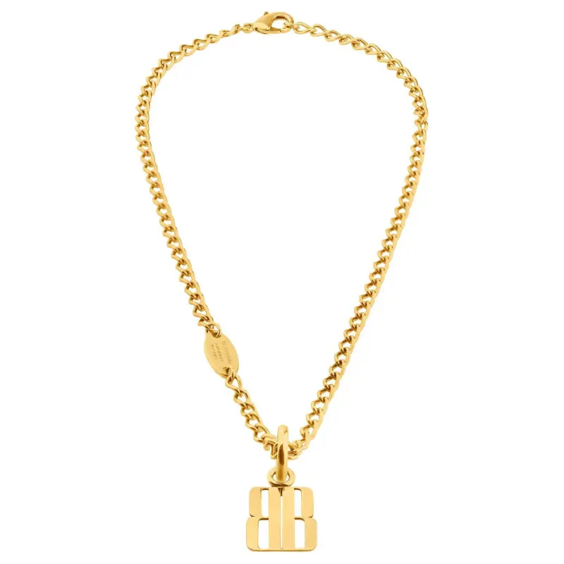 Balenciaga Logo pendant Necklace-1