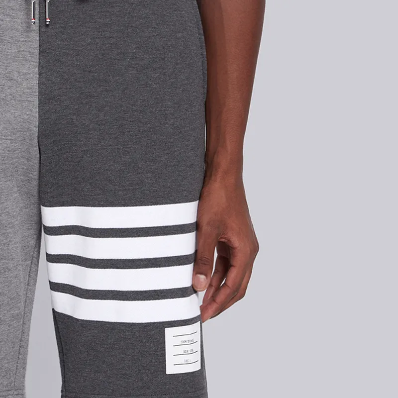 THOM BROWNE 4 Bar Stripe Tonal Track Shorts-4