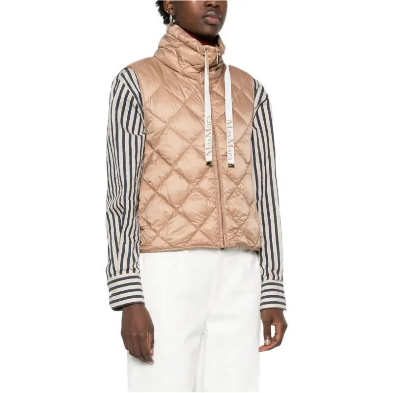 MAXMARA THE CUBE Tregic Zip Up Quilted Gilet-3