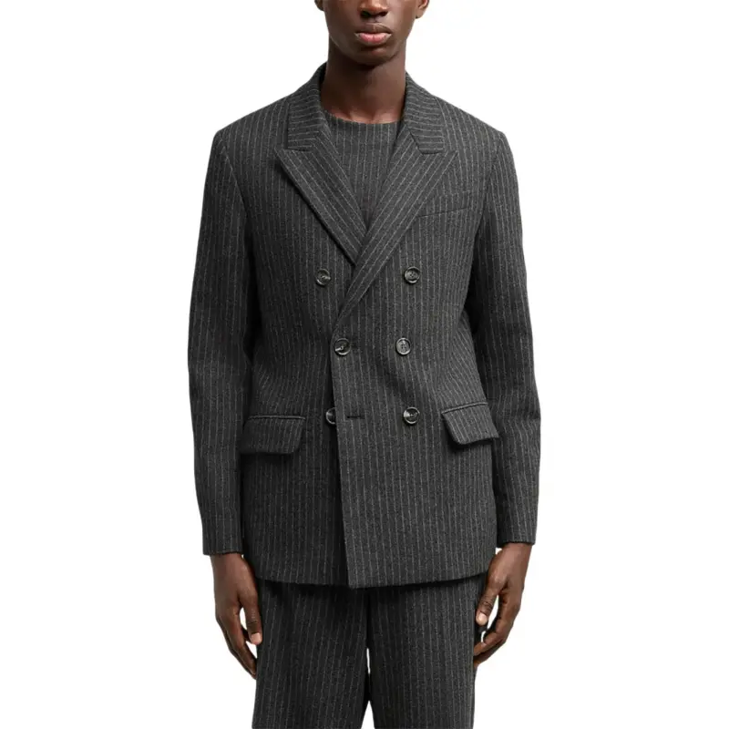 AMIPARIS Double breasted Wool Blazer-4