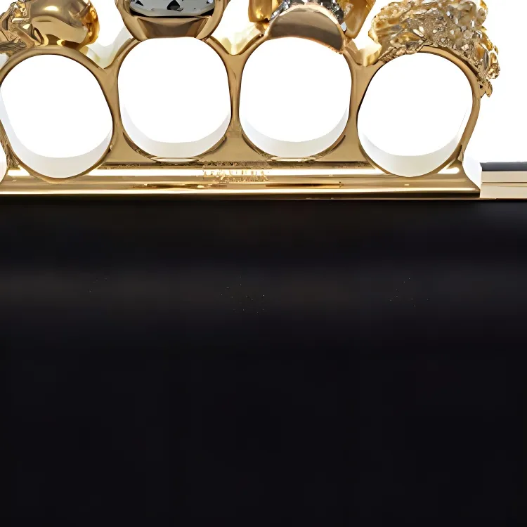 Alexander McQueen Satin Clutch Women's Black-3