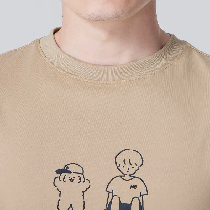 New Balance T Shirt Unisex Brown-4