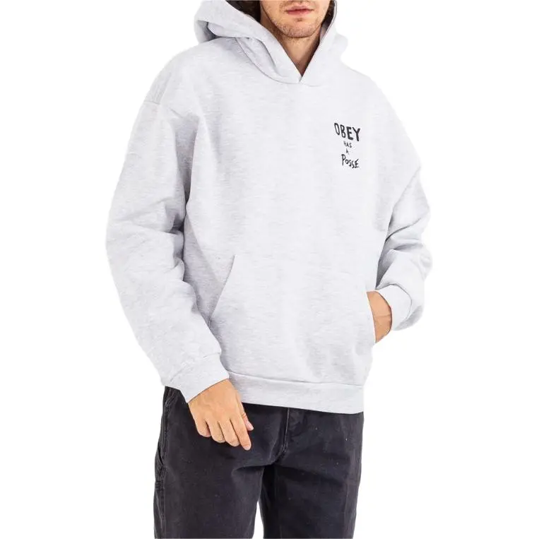 Obey Sweatshirt Men's Light Gray-3