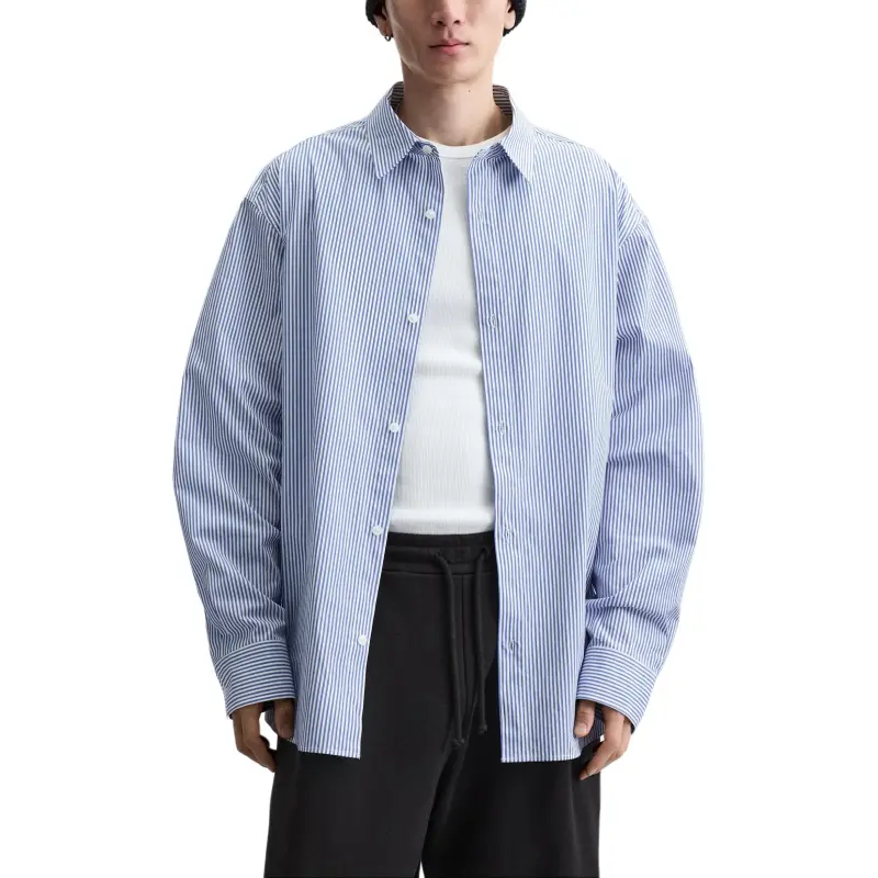 ZARA Shirts Men Blue/White-2
