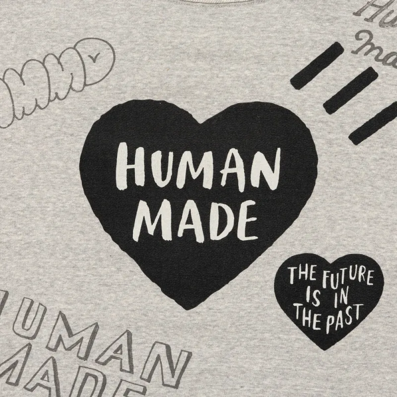 HUMAN MADE FW24 Autumn/Winter Collection Sweatshirts Unisex Gray-2